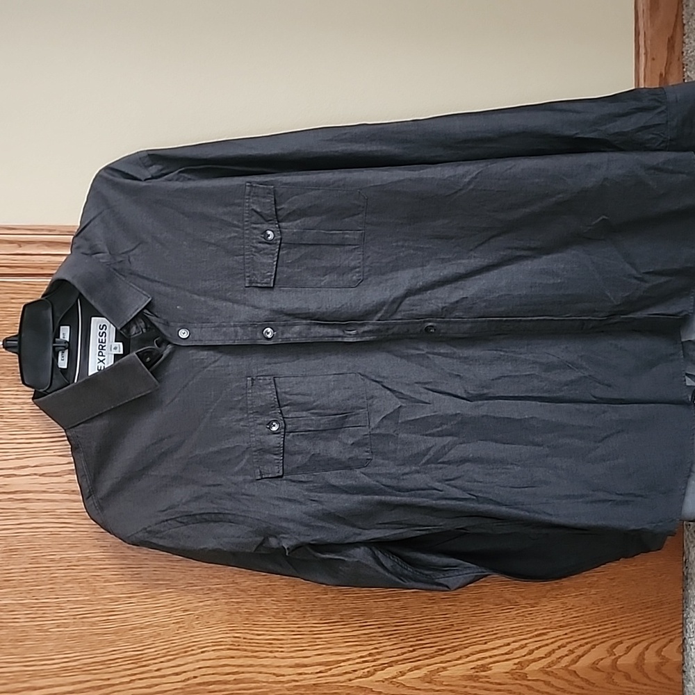 Express mens slim fit dress shirt